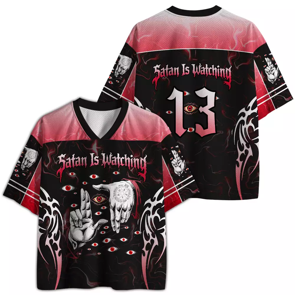 Soulisfree Satan Is Watching Mesh Jersey