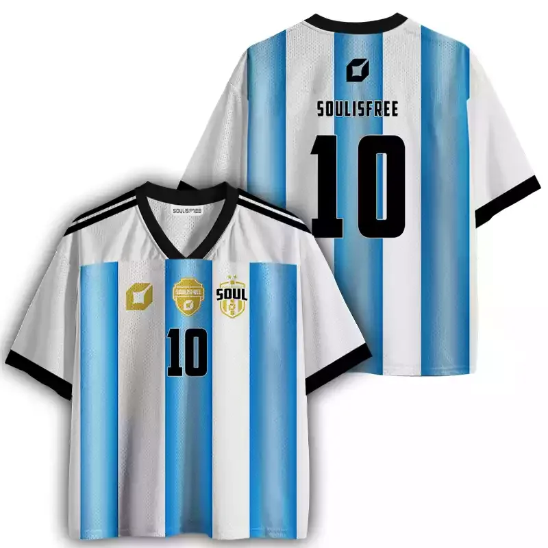 Soulisfree Celestial Stripes Mesh Jersey