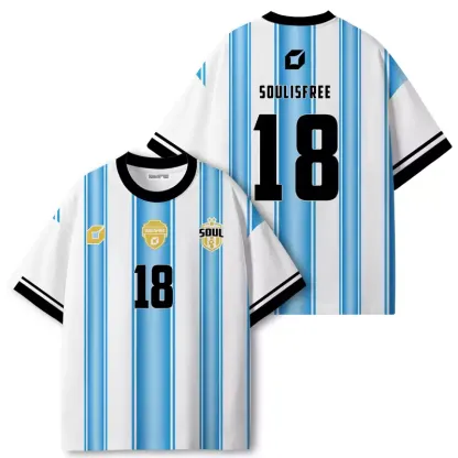 Soulisfree Celestial Stripes ECO‑PERF Graphic Tee