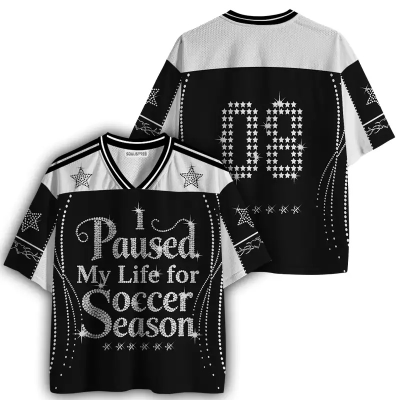 Soulisfree I Paused My Life for Soccer Season Mesh Jersey 