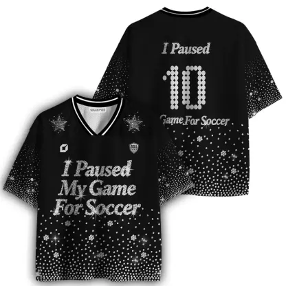 [Copy]Soulisfree I Paused My Life for Soccer Season Mesh Jersey 