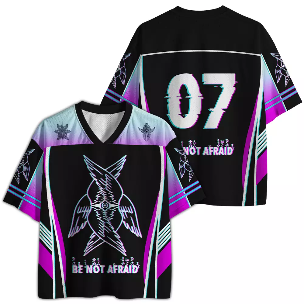 Soulisfree BE NOT AFRAID — Divine Glitch Wings Mesh Jersey