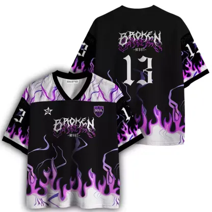 Soulisfree Broken Heart Mesh Jersey 