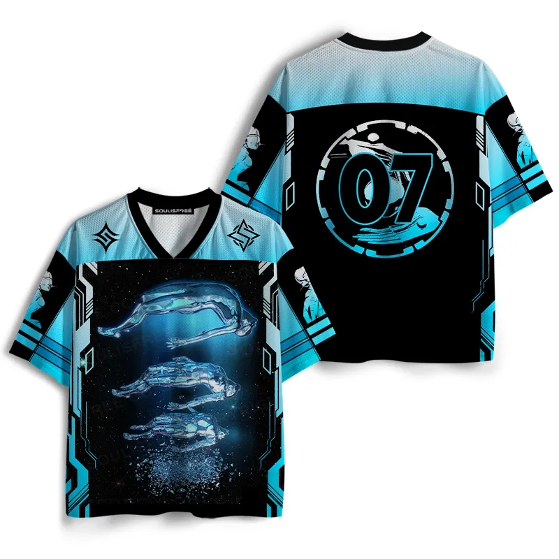 Soulisfree Cosmic Drift Aesthetic Mesh Jersey