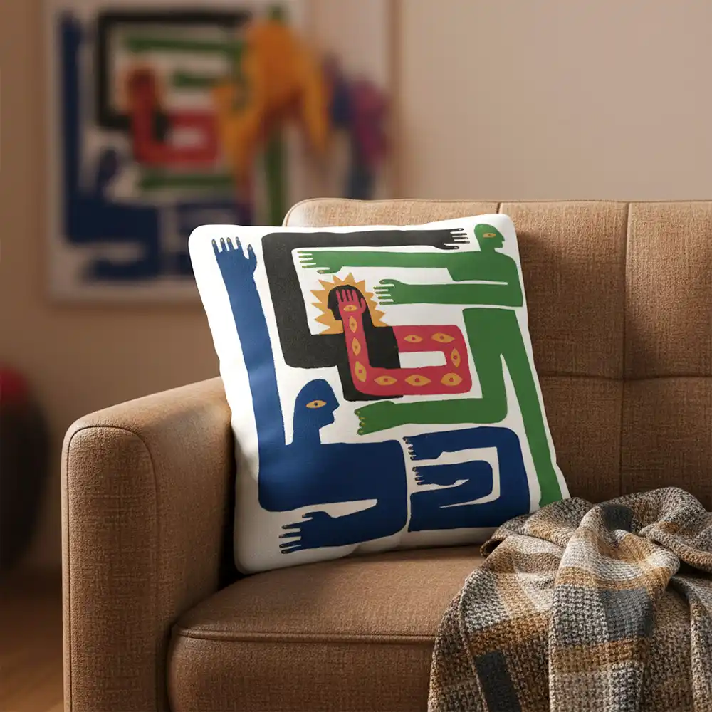 Colorful Figure Pillow