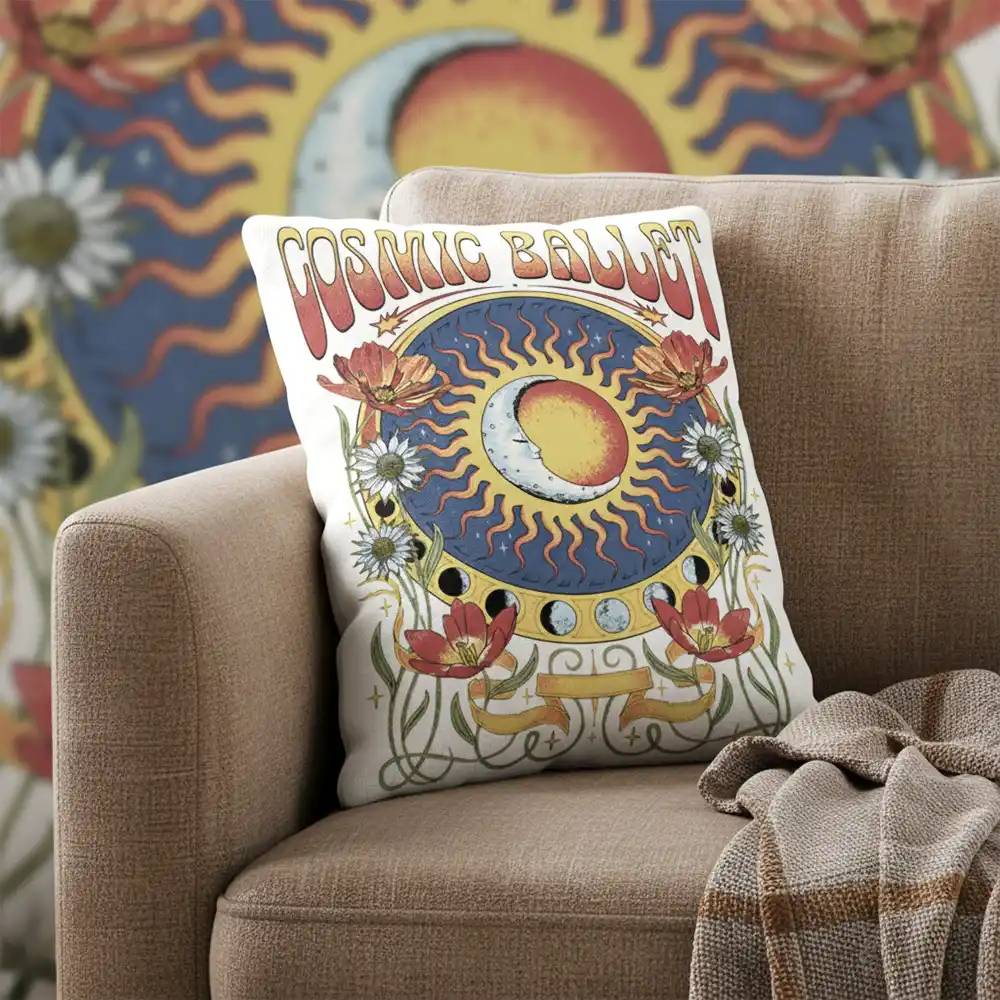 Celestial Floral Pillow