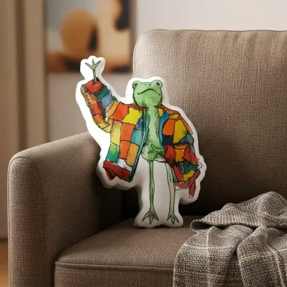 Colorful Frog Pillow