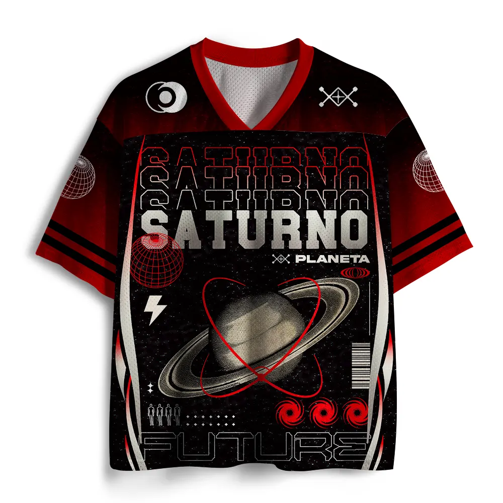 Soulisfree Planet Saturn Trajectory Project Mesh Jersey
