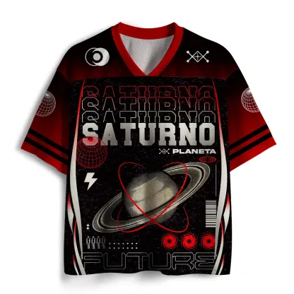 Soulisfree Planet Saturn Trajectory Project Mesh Jersey