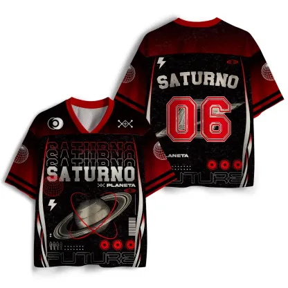 Soulisfree Planet Saturn Trajectory Project Mesh Jersey