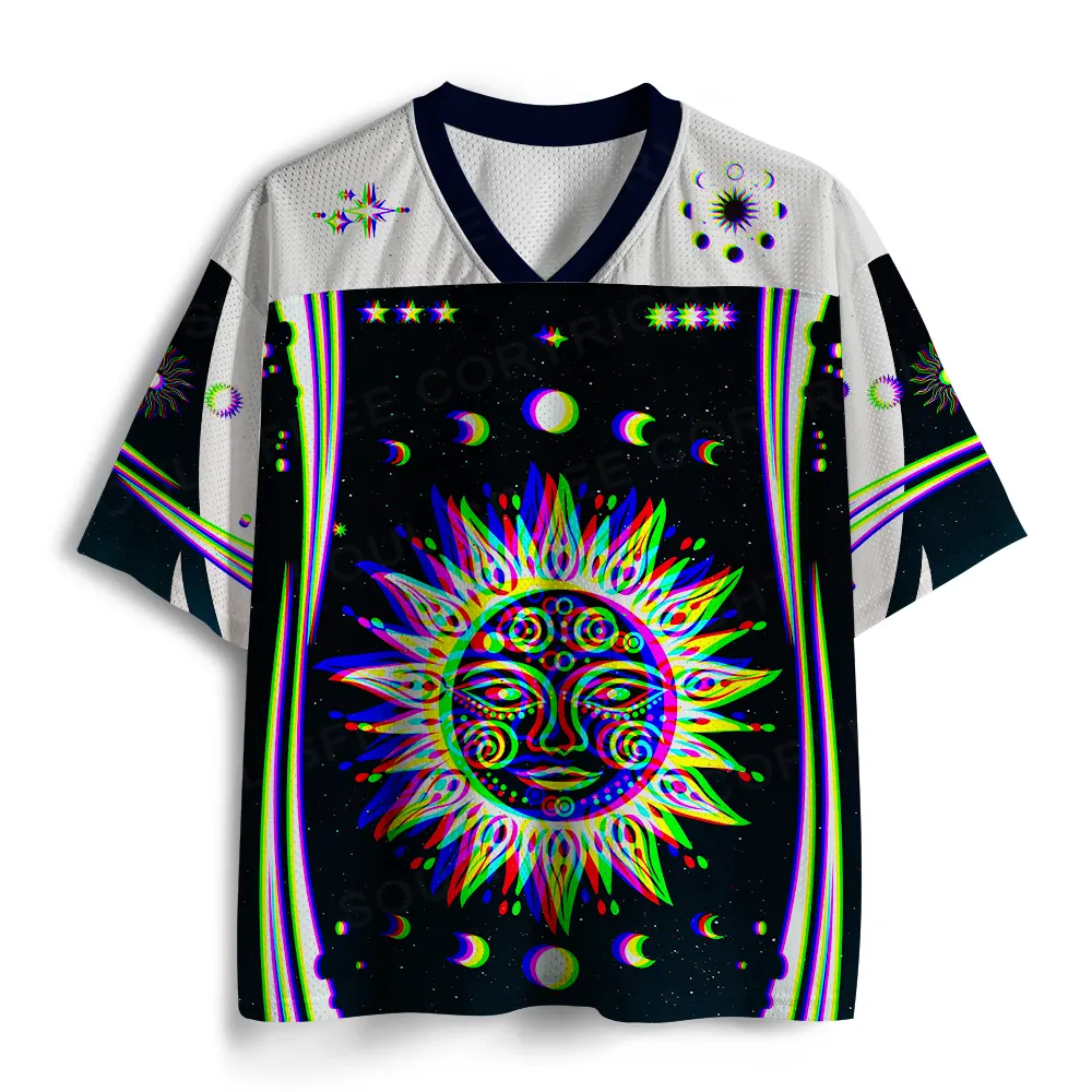 Soulisfree Solar Lunar Harmony Optic Lines Illusion Mesh Jersey