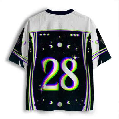 Soulisfree Solar Lunar Harmony Optic Lines Illusion Mesh Jersey