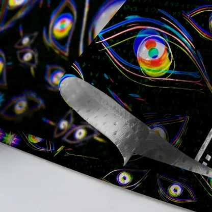 Soulisfree Dream Aura of Blooming Optic Lines Illusion Mesh Jersey