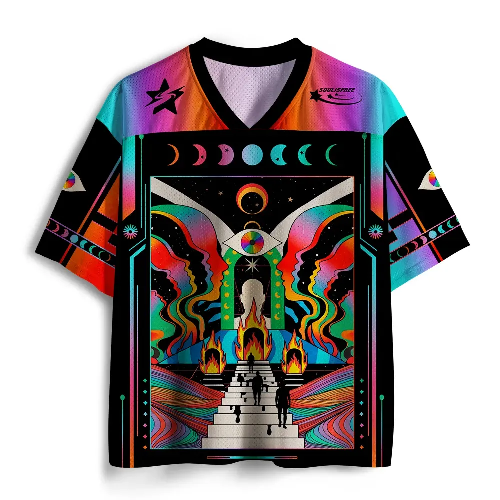 Optic Lines Illusion | Soulisfree Artistic Optical 3D Effect T‑Shirts & Mesh Jerseys