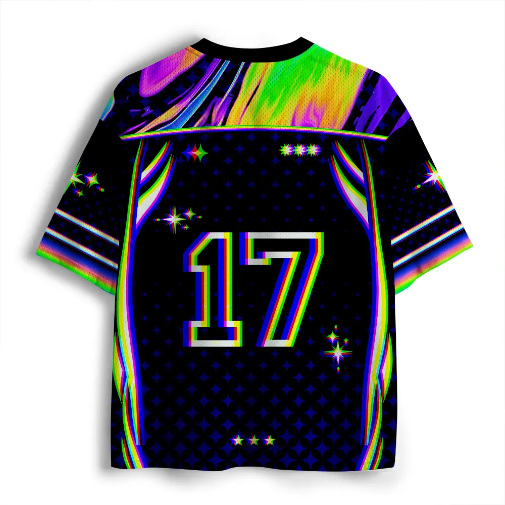 Soulisfree Mushroom Goddess Optic Lines Illusion Mesh Jersey