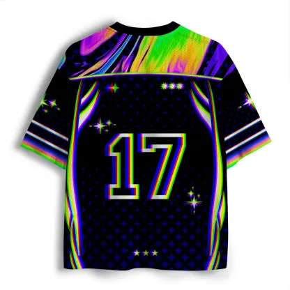 Soulisfree Mushroom Goddess Optic Lines Illusion Mesh Jersey