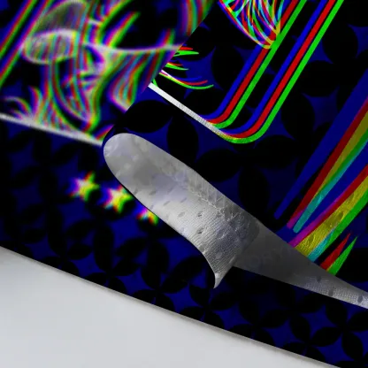 Soulisfree Mushroom Goddess Optic Lines Illusion Mesh Jersey