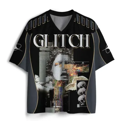Soulisfree Digital Error Signal Collapse GLITCH Edition Mesh Jersey