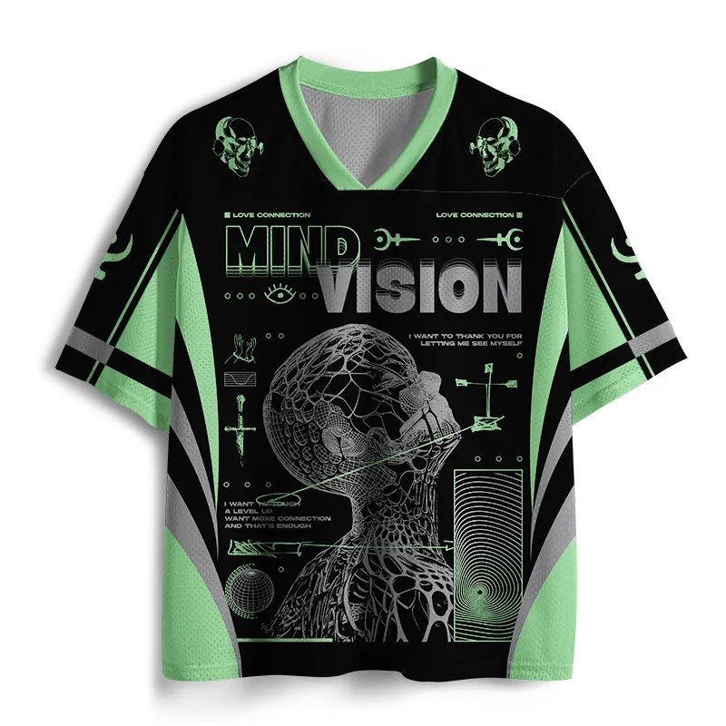 Soulisfree Dark Light Consciousness Grid Mesh Jersey