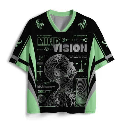 Soulisfree Dark Light Consciousness Grid Mesh Jersey