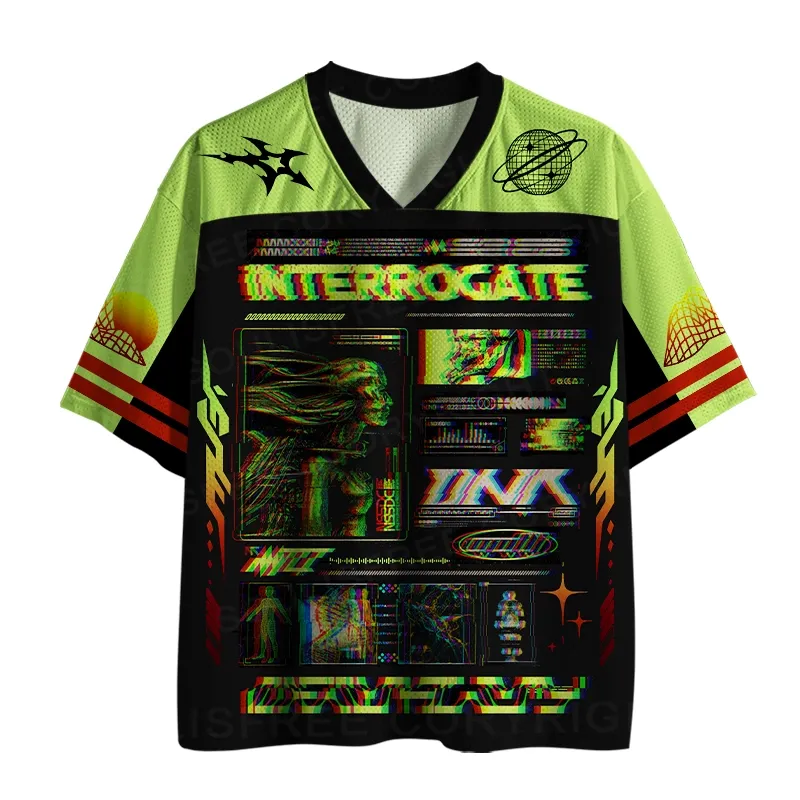 Soulisfree CYBER CORE System Error Oversized Mesh Jersey