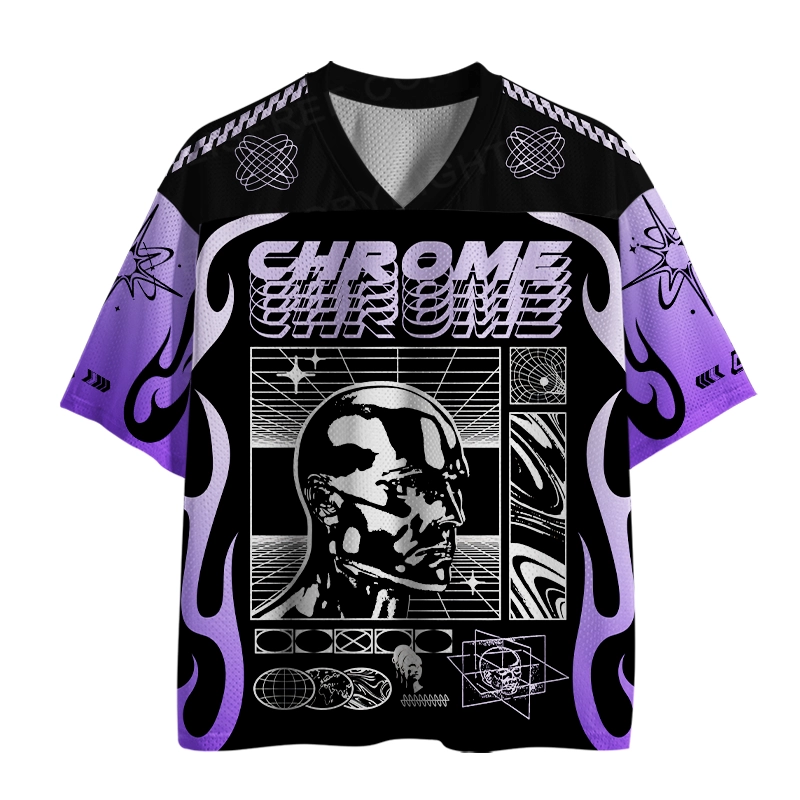 Soulisfree METALLIC MIND Cyber Grid Mesh Jersey