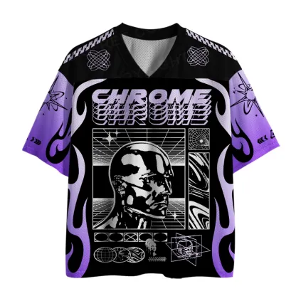 Soulisfree METALLIC MIND Cyber Grid Mesh Jersey