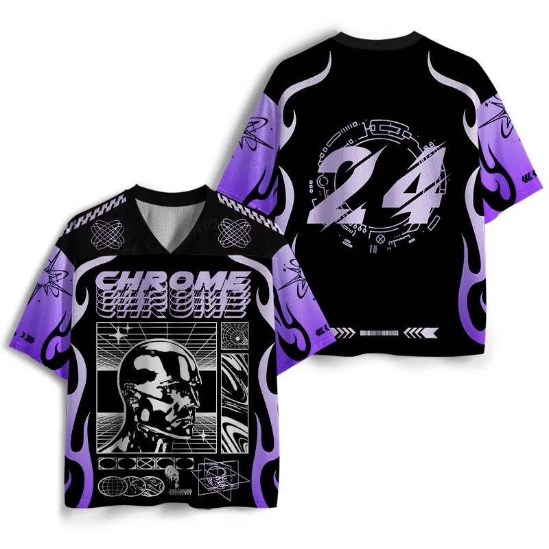 Soulisfree METALLIC MIND Cyber Grid Mesh Jersey