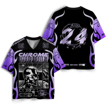 Soulisfree METALLIC MIND Cyber Grid Mesh Jersey