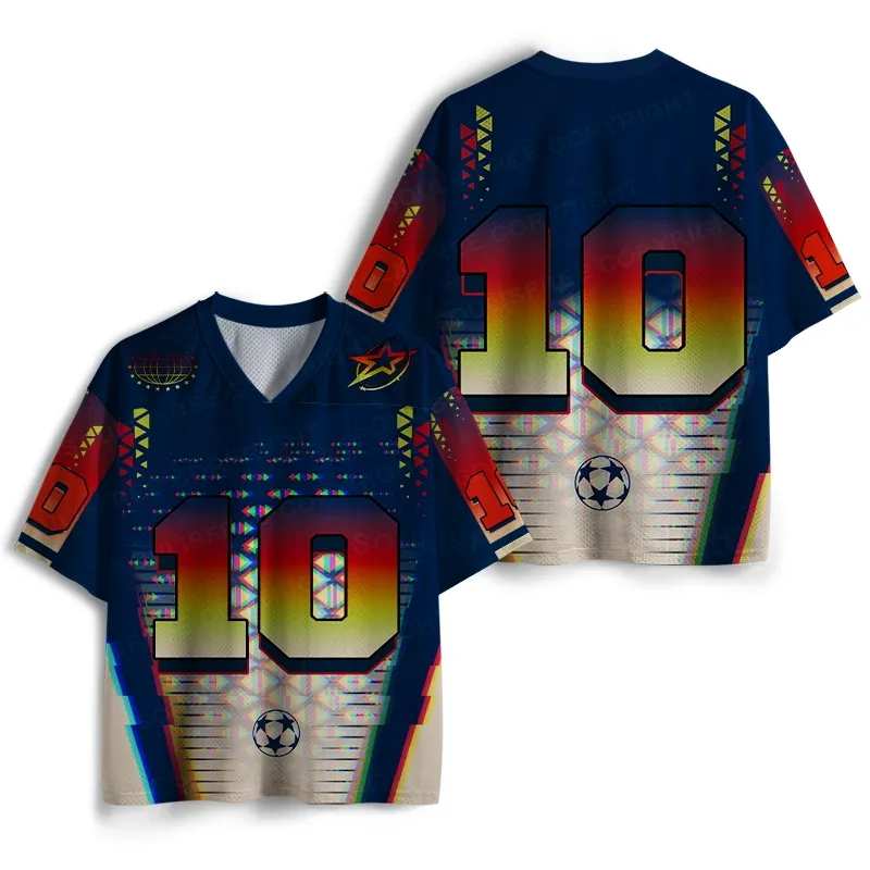 Soulisfree Midnight Digital Pitch Illusion Mesh Jersey