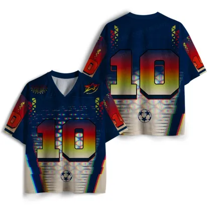 Soulisfree Midnight Digital Pitch Illusion Mesh Jersey