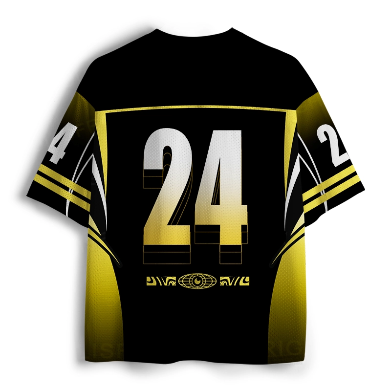 Soulisfree THE GLITCH MOB Creative Displacement Illusion Mesh Jersey