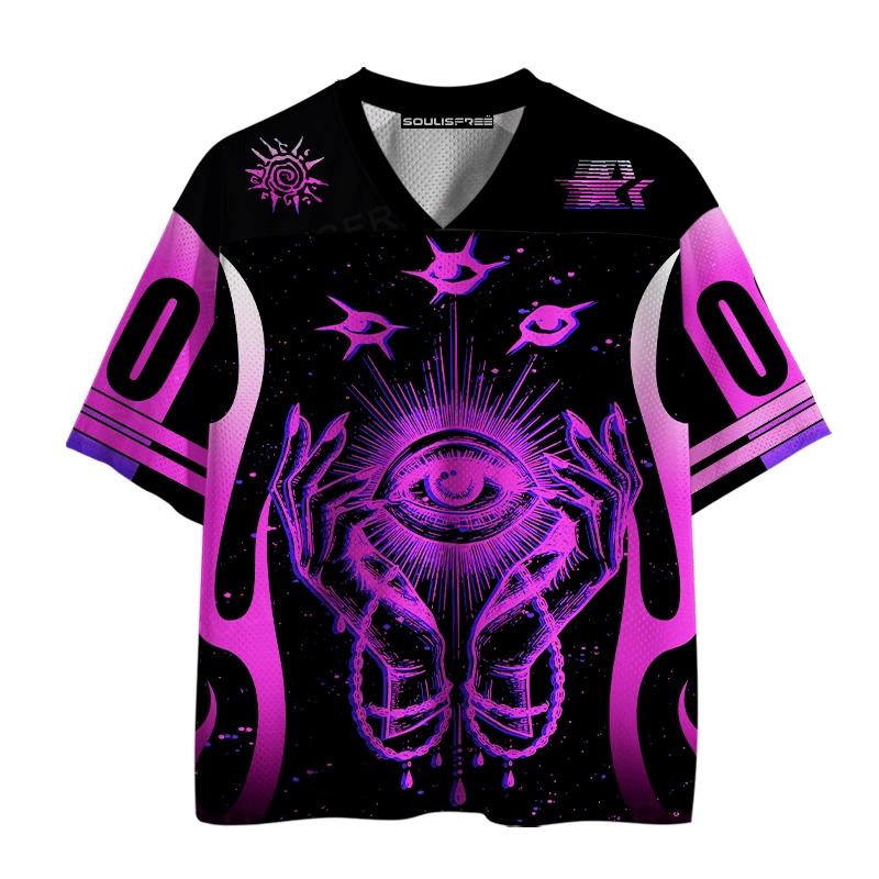 Soulisfree Spiral Soul Artistic Illusion Mesh Jersey