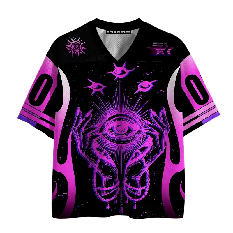 Soulisfree Spiral Soul Artistic Illusion Mesh Jersey