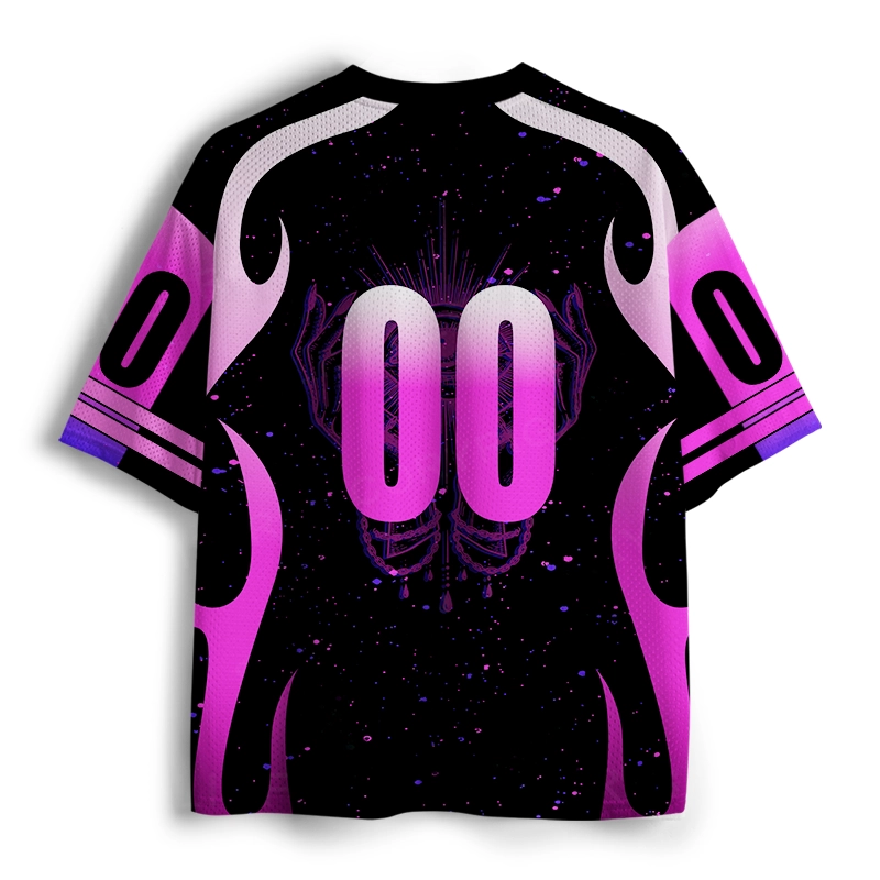 Soulisfree Spiral Soul Artistic Illusion Mesh Jersey