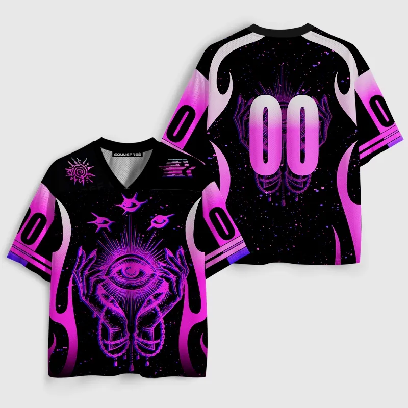 Soulisfree Spiral Soul Artistic Illusion Mesh Jersey