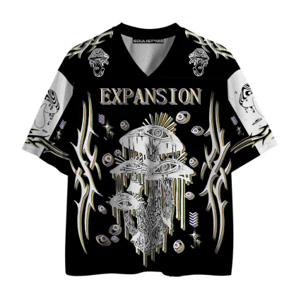 Soulisfree Expansion Eye Mushroom Vision Illusion Mesh Jersey