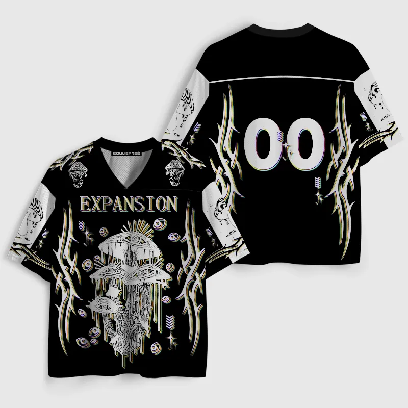 Soulisfree Expansion Eye Mushroom Vision Illusion Mesh Jersey