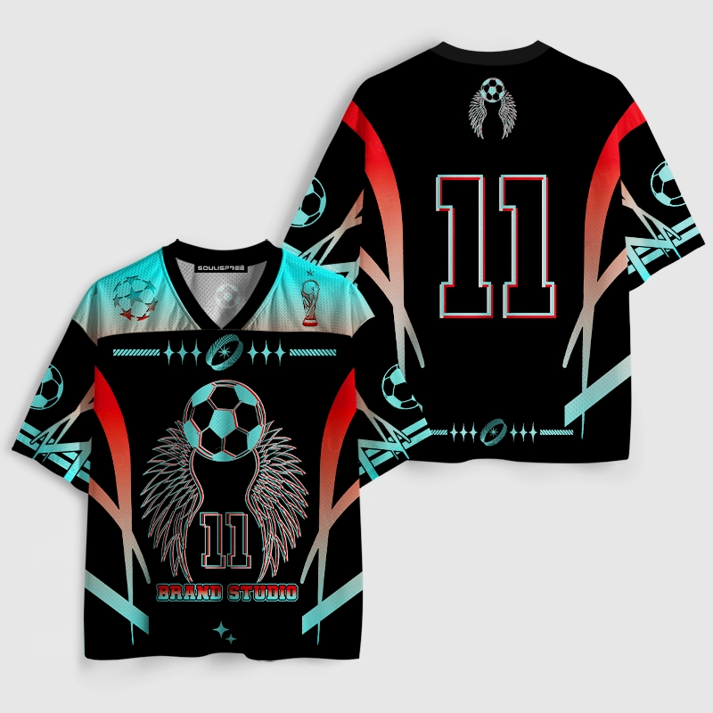 Soulisfree Winged Soccer Eleven Illusion Mesh Jersey
