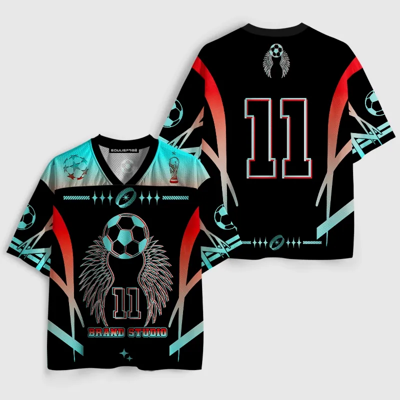 Soulisfree Winged Soccer Eleven Illusion Mesh Jersey