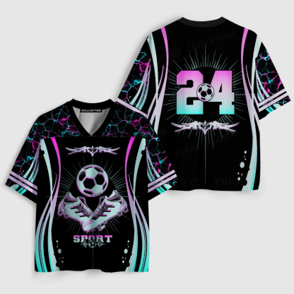 Soulisfree Soccer Boot Heart Beat Illusion Mesh Jersey