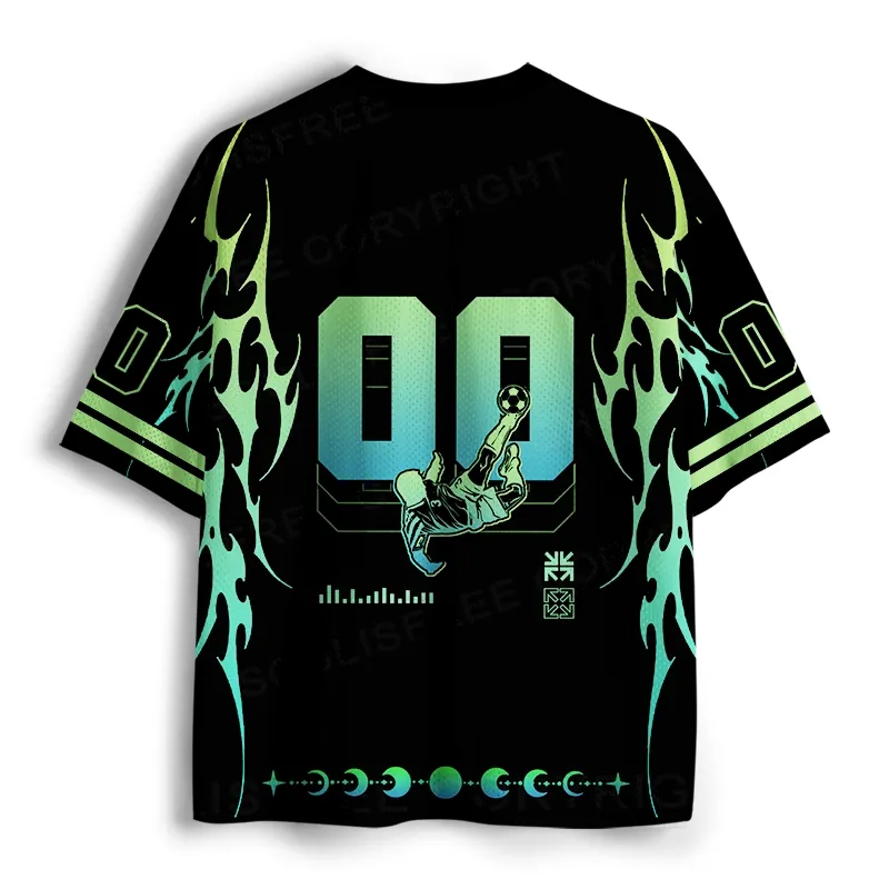 Soulisfree Bicycle Kick Electric Flare Illusion Mesh Jersey