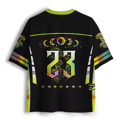 Soulisfree Psychedelic Moonphase Mushroom Mesh Jersey 
