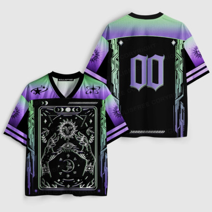 Soulisfree Mystic Card Dual Hand Illusion Mesh Jersey 