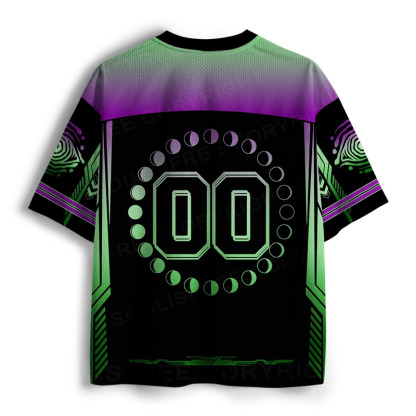 Soulisfree Cyber Glyph Neon Eye Mystic Illusion Mesh Jersey 