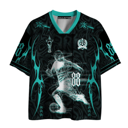 Soulisfree Surreal Match Cyber Striker Illusion Mesh Jersey 