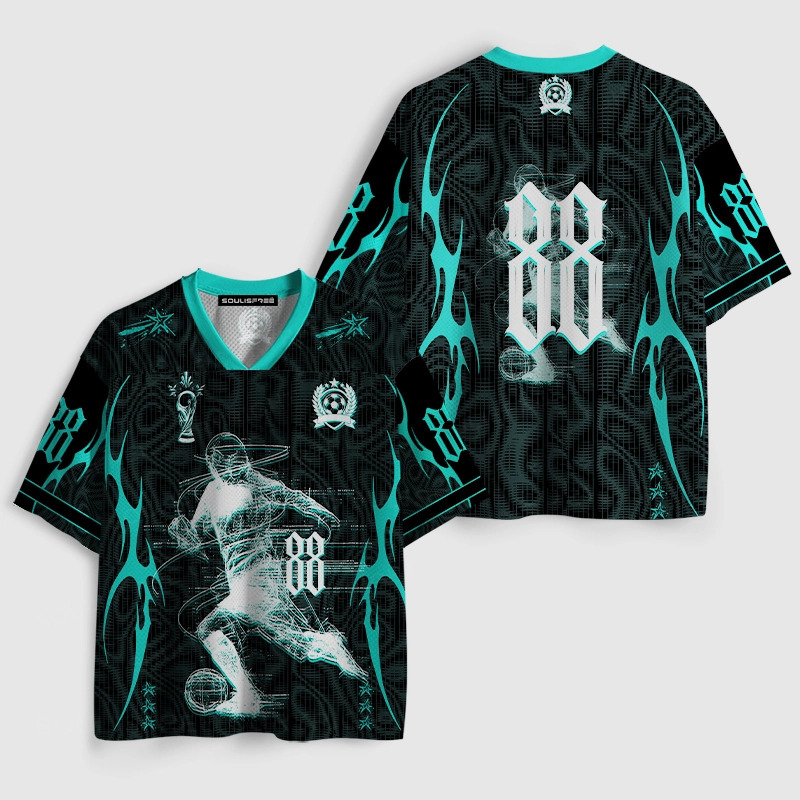 Soulisfree Surreal Match Cyber Striker Illusion Mesh Jersey 