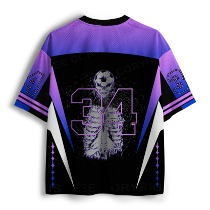 Soulisfree Cyber Skeleton Surreal Pitch Illusion Mesh Jersey 