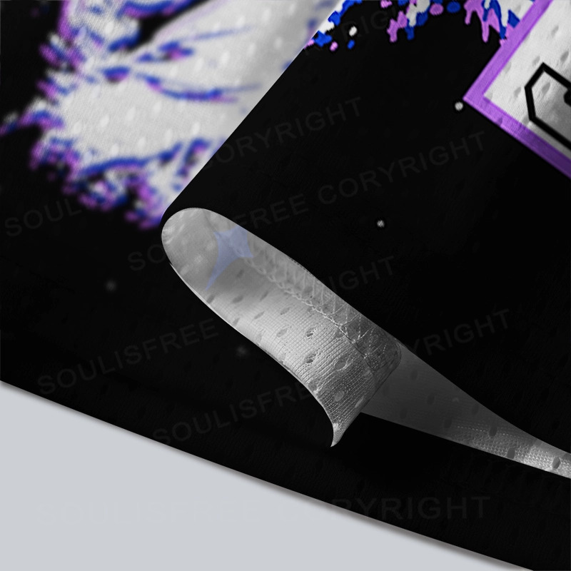 Soulisfree Cyber Skeleton Surreal Pitch Illusion Mesh Jersey 