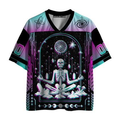 [Copy]Soulisfree Cyber Skeleton Surreal Pitch Illusion Mesh Jersey 